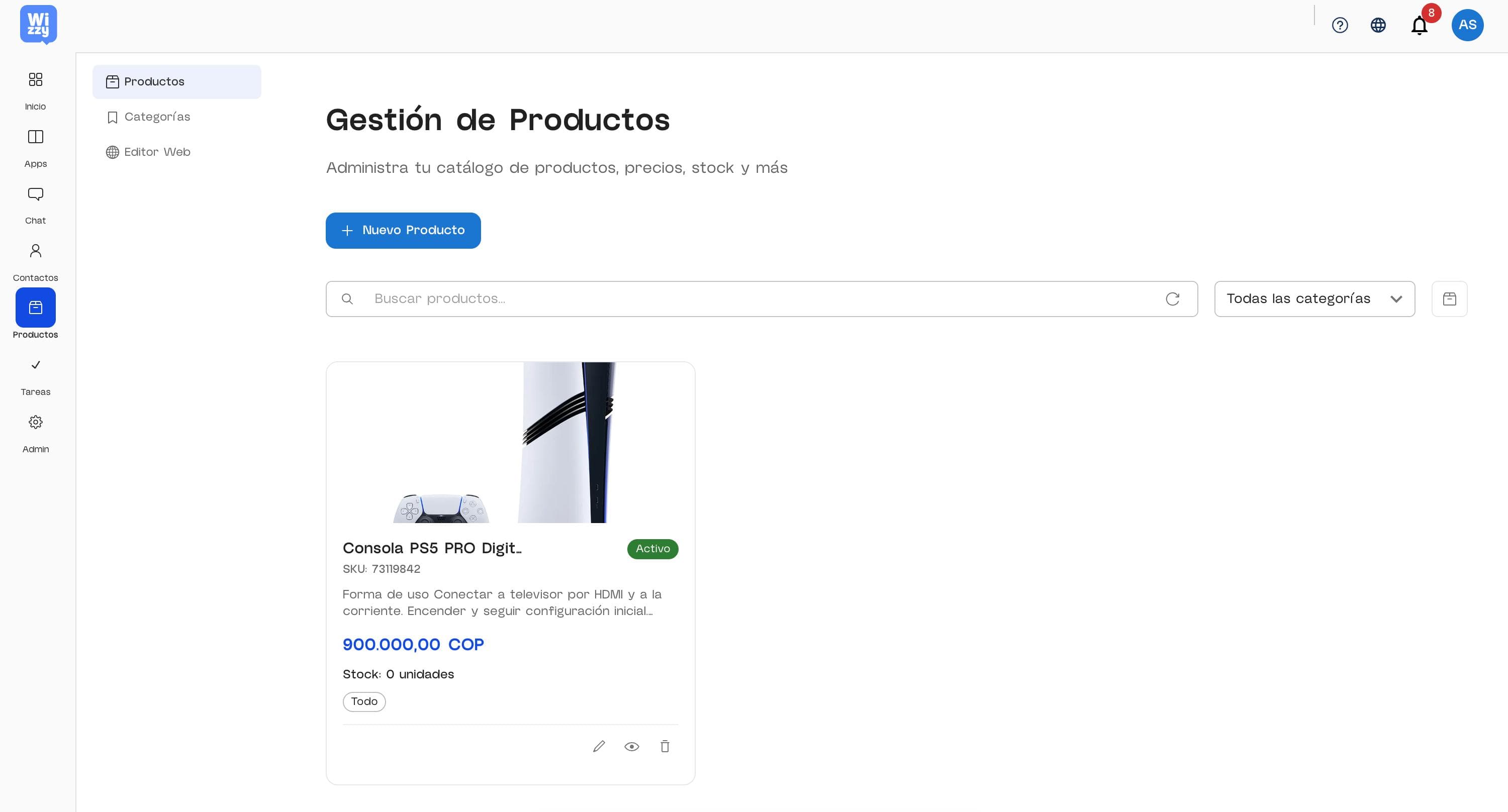 1. Gestión Avanzada de Productos y Catálogo Empresarial